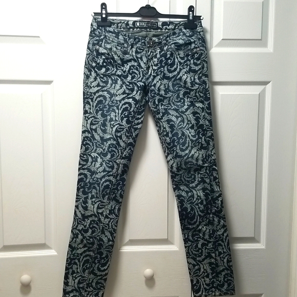 Pepe Jeans, Vintage 5 Pocket Paisley Print Straight Leg Jeans Size 27 - Picture 7 of 7